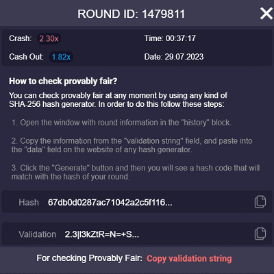Lucky Crumbling Provably Fair