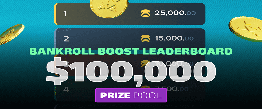 Duelbits Bankroll Boost Leaderboard $100,000 Prize Pool