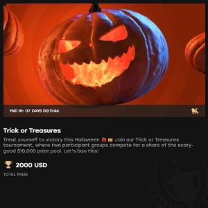 Fairspin Trick or Treasures Tournament $10,000 Prize Pool