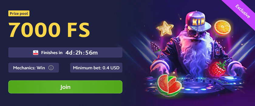 7BitCasino Spinning Rush Tournament 7,000 Free Spins