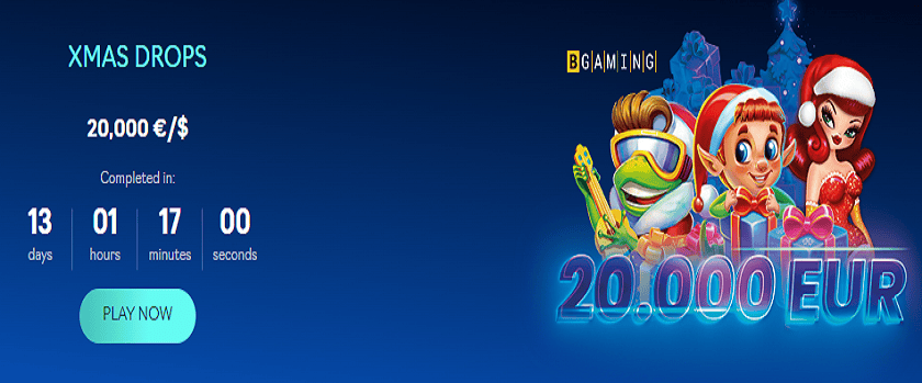 Oshi.io BGaming Xmas Drop Promotion €20,000 Prize Pool