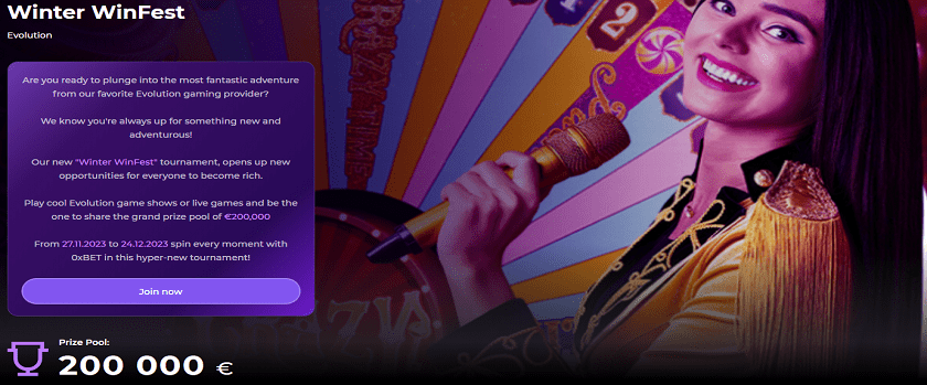 0x.bet Winter WinFest Promotion €200,000 Prize Pool