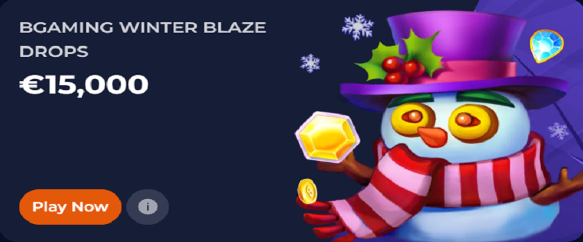 NineCasino Winter Blaze Promotion €15,000 Prize Pool