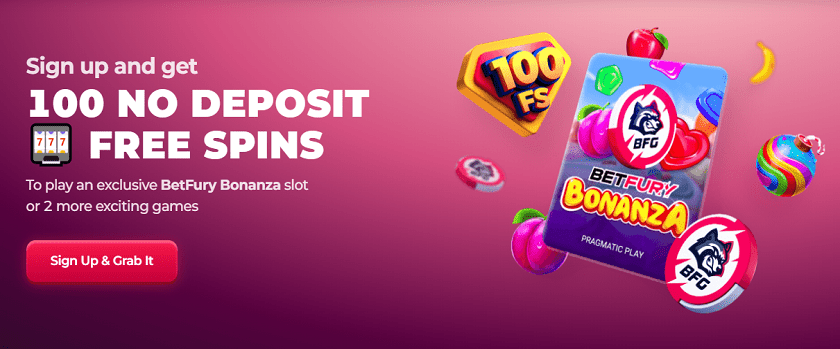 BetFury No Deposit 100 Free Spins Promotion