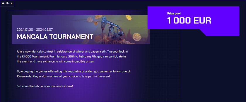 Justbit Mancala Gaming Tournament €1,000 Prize Pool
