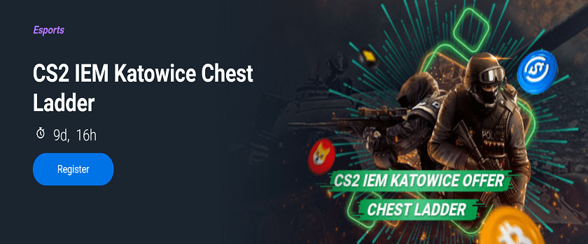 Bitsler IEM Katowice Bonus - Daily Silver Chests