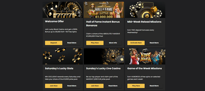 Luckyblock Bonus Offers and Free Spins