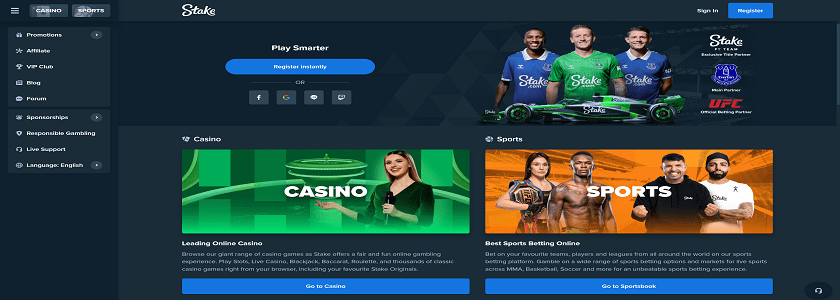 Stake.com Homepage
