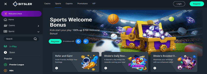 Bitsler Homepage
