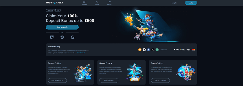 Thunderpick Homepage