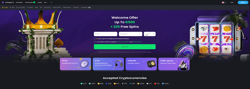 Bitvegas Homepage