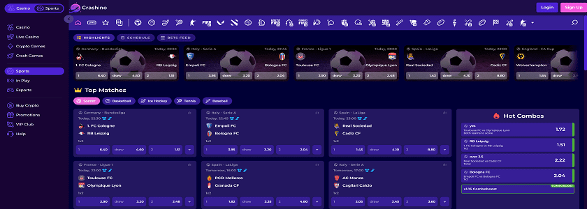 Crashino Homepage