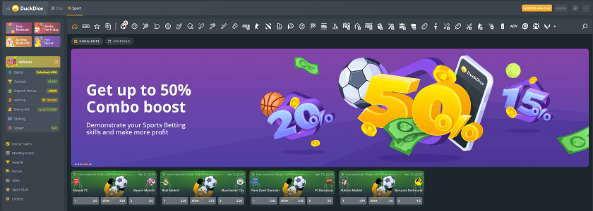 Duckdice Homepage