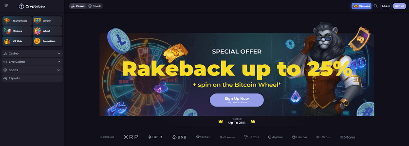 CryptoLeo Homepage
