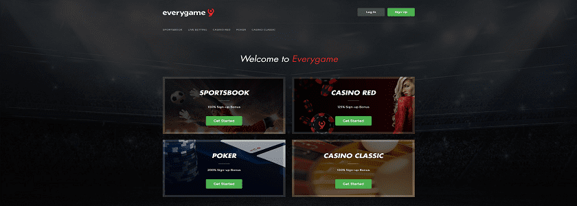 Everygame Homepage