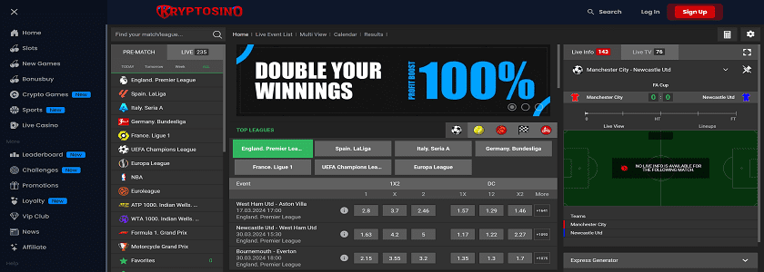 Kryptosino Homepage