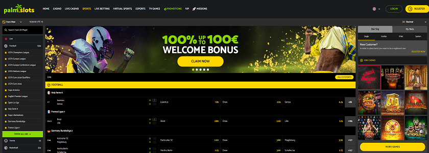 PalmSlots Homepage