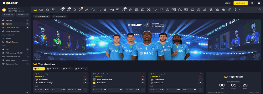 Rollbit Homepage