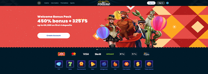 Rollino Homepage