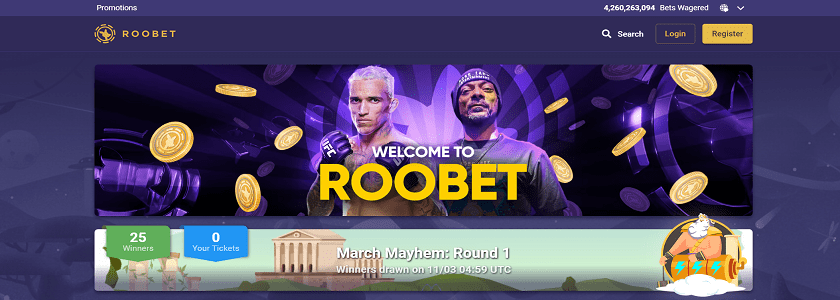 Roobet Homepage