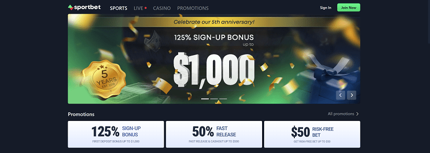 Sportbet.one Homepage