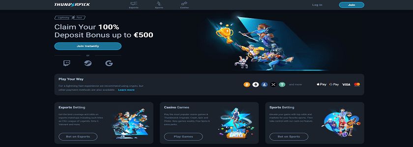 Thunderpick Homepage