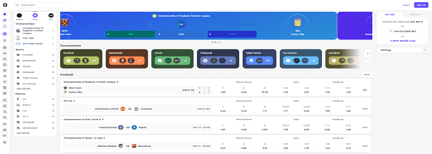 Weiss.bet Homepage
