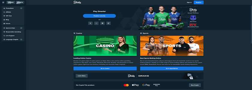 Stake.com Homepage