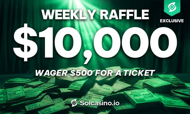 Solcasino.io Bonus Offers and Weekly Raffle