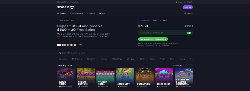 Is Sherbet.com a Reliable Casino