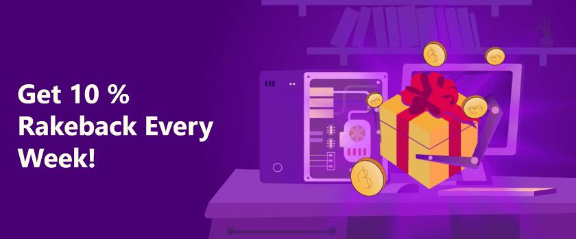 Crypto-Games 25% Weekly Rakeback Bonus