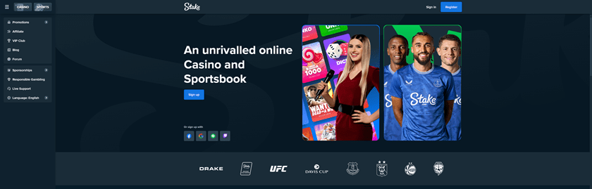 Stake.com Homepage