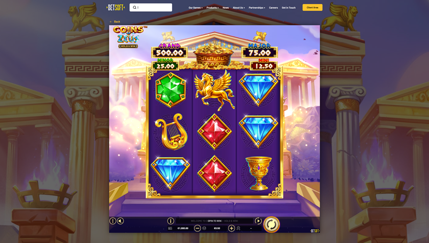 Coins of Zeus – HOLD & WIN - Betsoft Slots