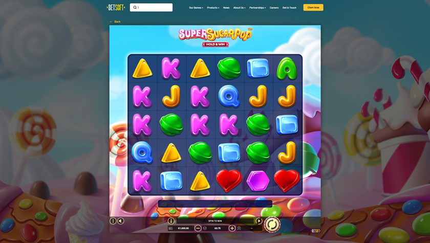 Super Sugar Pop – HOLD & WIN - Betsoft Slots