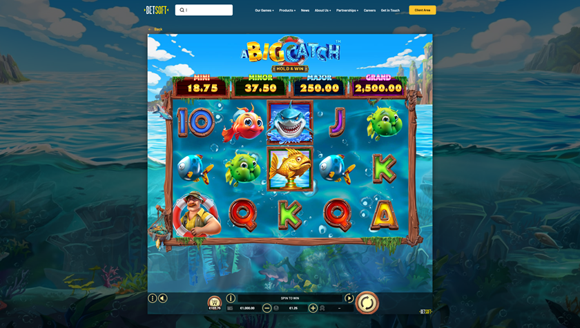 A Big Catch – Hold & Win - Betsoft Slots
