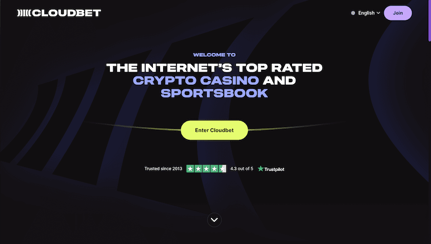 Cloudbet Homepage 04-2025