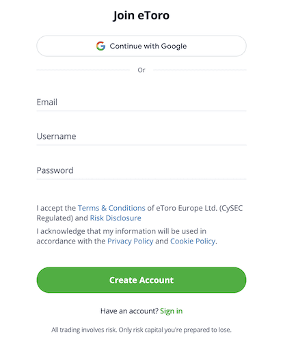 eToro Review Registration and KYC