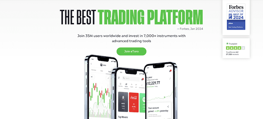 eToro Review Platforms