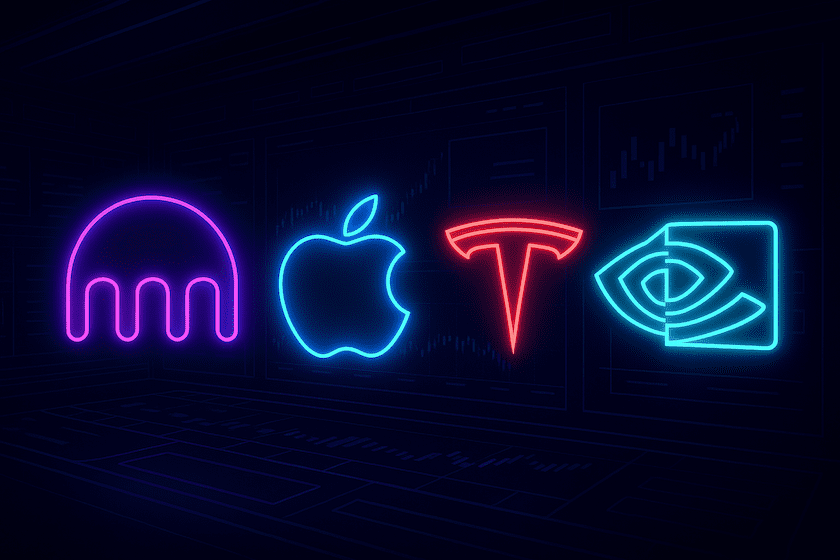 Kraken Launches Tokenized Stocks for Apple, Tesla & Nvidia