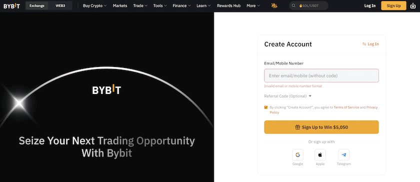 ByBit Review Registration & KYC