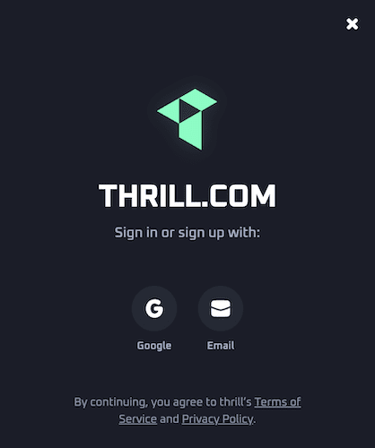 Can I Register Anonymously to Thrill