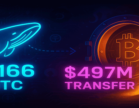 Whale Alert: $497M Kraken Bitcoin Transfer Sparks Buzz