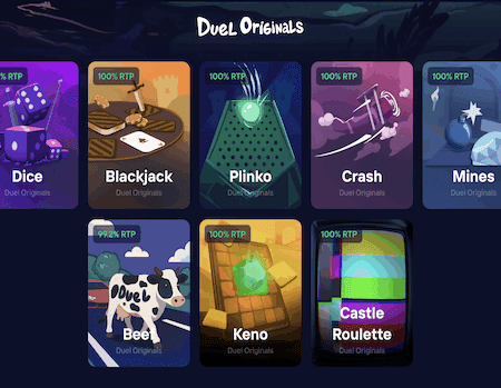 Duel Casino Originals with 100% RTP – Peak Fair Gambling