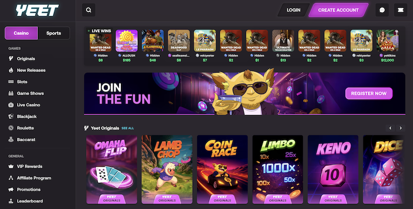 Yeet Casino Reliable